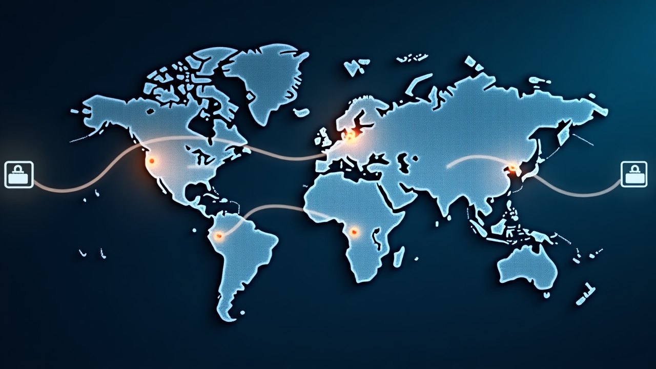 Canal cifrado para intercambio internacional